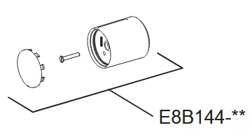 Poign&eacute;e chrom&eacute;e de d&eacute;bit - Jacob Delafon R&eacute;f. E8B144-CP