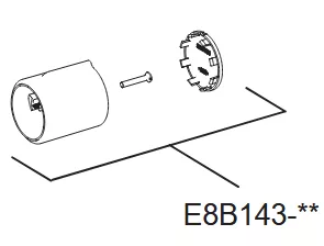 Poign&eacute;e chrom&eacute;e de temp&eacute;rature - Jacob Delafon R&eacute;f. E8B143-CP
