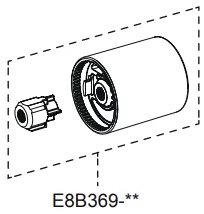 Poign&eacute;e chrom&eacute;e de temp&eacute;rature - Jacob Delafon R&eacute;f. E8B369-CP
