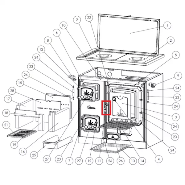 Poign�e de porte Chrom� - LACUNZA r�f. 501000000265