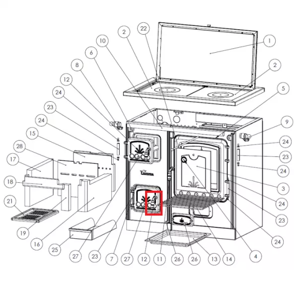 Poign�e de porte Chrom� - LACUNZA r�f. 501000000266
