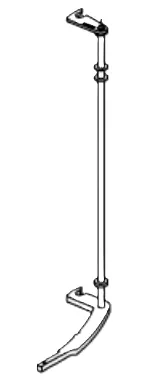 Poign&eacute;e de porte noire - Charnwood R&eacute;f. 010/EZ057/MB