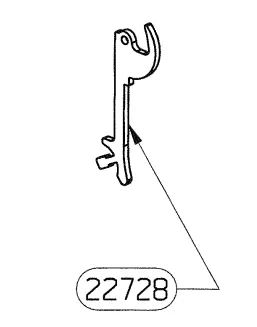 Poign&eacute;e de porte seule - SUPRA R&eacute;f. 22728