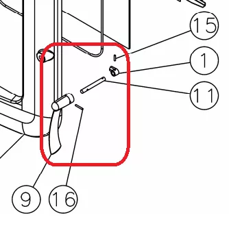 POIGNEE FOYER 369105 LAITONNEE - GODIN Réf. 12878369105011