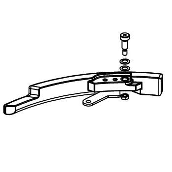 Poign�e grille de d�cendrage, SL-900 - Heta Scan-Line r�f.6000-027465
