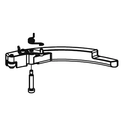 Poign&eacute;e porte compl&egrave;te SL-900 avec vitres s&eacute;rigraphi&eacute;e - Heta Scan-Line r&eacute;f.6000-029639