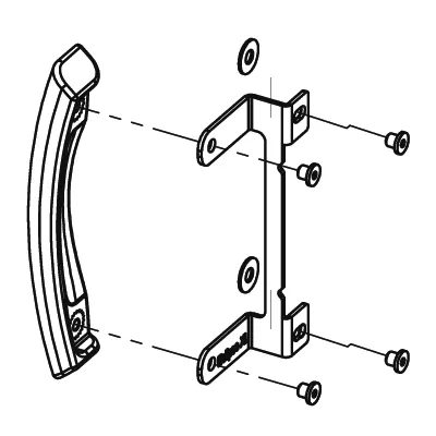 Poign�e porte Eclipse XL - Heta Scan-Line r�f.6000-026634