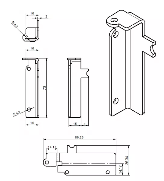 Poign�e porte POP  - Thermorossi R�f. 70028194