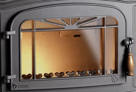 Porte avant complète (non assemblée) pour poêle Invicta Bradford