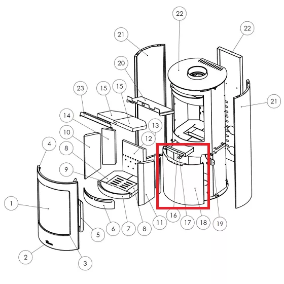 Porte b�cher  - LACUNZA r�f. 5021210014