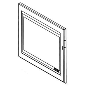 Porte compl�te Argent - STOVAX R�f. RVAC050MK3