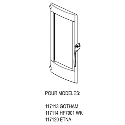 Porte compl�te Gotham / Etna - SUPRA R�f. 38856NOIBC (STOCK)