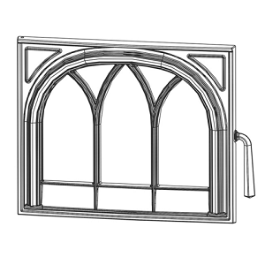 Porte compl�te gothique - STOVAX R�f. GZ18261