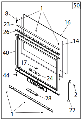 PORTE COMPLETE NOIRE 6341051 - FRANCO BELGE R�f. 989039