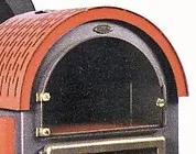 Porte de four compl&egrave;te (verre + charni&egrave;res + poign&eacute;e) pour po&ecirc;le Chamonix 3148 - Godin r&eacute;f. 0168