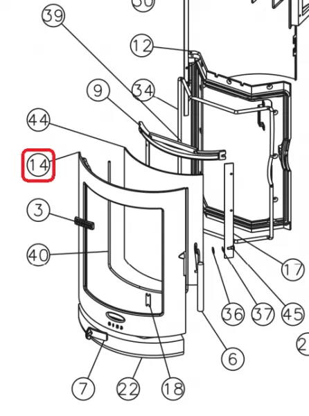 PORTE FOYER 377101 ANTH - GODIN R�f. 12861377101053