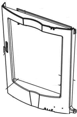 PORTE FOYER 389103 ANTHRACITE - GODIN Réf. 12861389103053