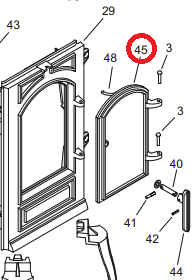 PORTE LATERALE NOIR - FRANCO BELGE R�f. 303514