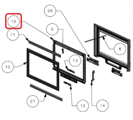PORTE VISI 85V - GODIN Réf. CP017436