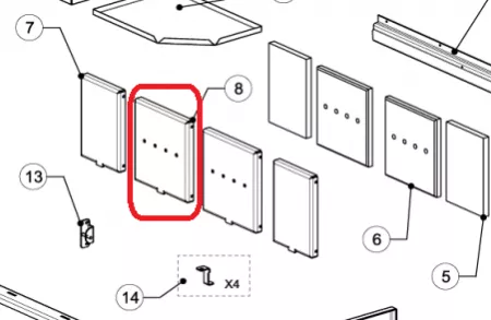 PROTECTION FOND AVEC TROU (à l\'unité) - SUPRA Réf. 40742 (SUIVI)