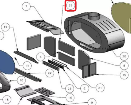 Protection fond haut 018396 - GODIN Réf. CP018396