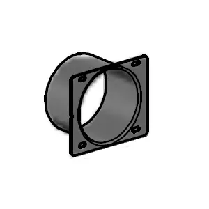 Raccord D.80 mm - MCZ (Cadel-FreePoint-Red) R�f. 4D14513040