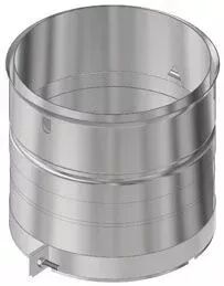 Raccord départ foyer Inox 304 Stovax Ø128mm vers tubage Ø150mm - DIXNEUF Réf. 017.RF