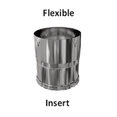 Raccord d�part foyer/insert �230 femelle x �230/236 flexible - TEN 118230
