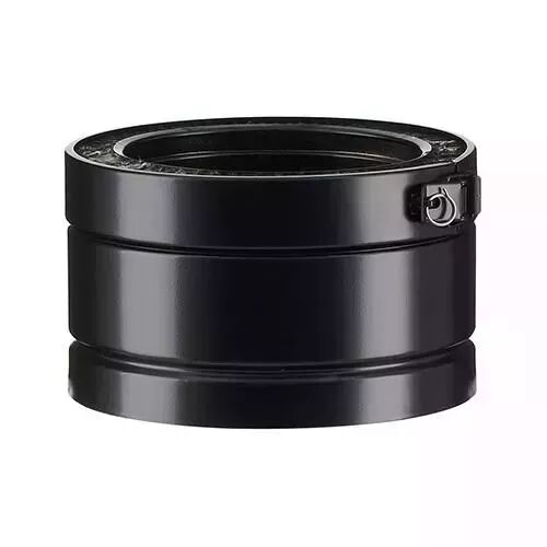 Rallonge noire de conduit isol� Therminox int�rieur �150mm en longueur 10cm - Poujoulat r�f. 23150002-9019