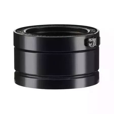 Rallonge noire de conduit isol&eacute; Therminox int&eacute;rieur &Oslash;150mm en longueur 10cm - Poujoulat r&eacute;f. 23150002-9019