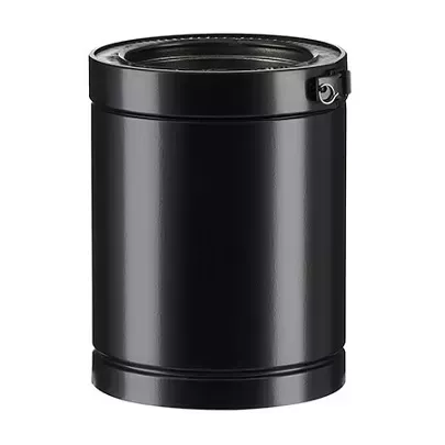 Rallonge noire de conduit isol� Therminox int�rieur �80mm en longueur 25cm - Poujoulat r�f. 23080003-9019
