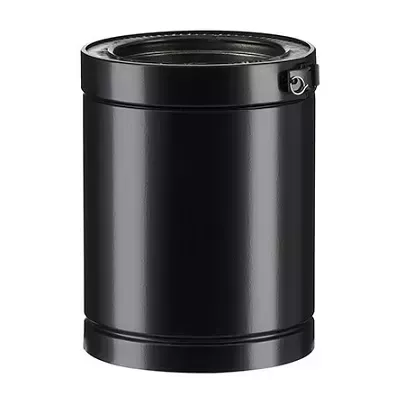Rallonge noire de conduit isol� Therminox int�rieur �80mm en longueur 25cm - Poujoulat r�f. 23080003-9019
