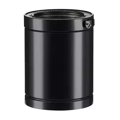 Rallonge noire de conduit isol� Therminox int�rieur �80mm en longueur 25cm - Poujoulat r�f. 23080003-9019