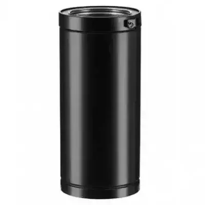 Rallonge noire de conduit isol� Therminox int�rieur �80mm en longueur 45cm - Poujoulat r�f. 23080004-9019
