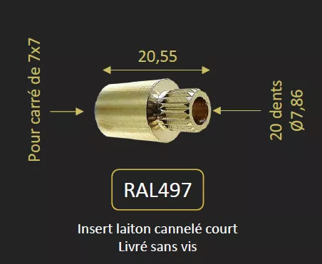 RALONGE CANNELEE DU FACR87 - PAINI R�f. RAL497