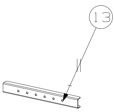 Rampe air central arri�re - SUPRA R�f. 37869