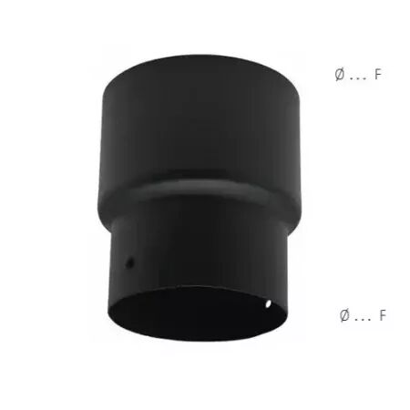 R&eacute;duction d&eacute;part F/F &Oslash;180 femelle &Oslash;160 femelle noir mat - TEN R&eacute;f. 385676