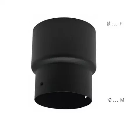 Réduction F/M Ø130 femelle x Ø125 mâle noir mat - TEN Réf. 345754 (SUIVI)