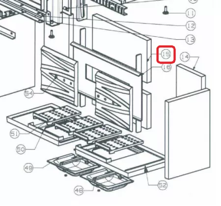 Réfractaire fond central - GODIN Réf. CP10690