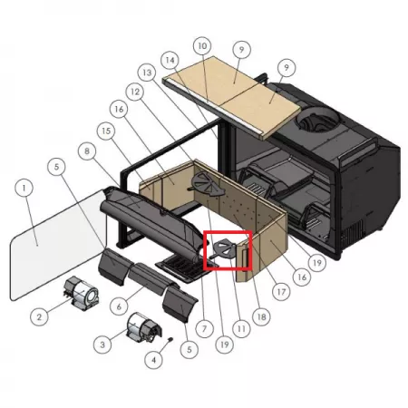 R&eacute;glage air primaire - LACUNZA r&eacute;f. 504420000011