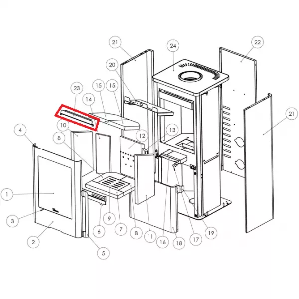 Renfort d�flecteur - LACUNZA r�f. 5021210023