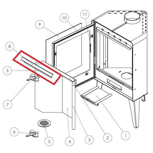 Renfort d�flecteur - LACUNZA r�f. 502670000006