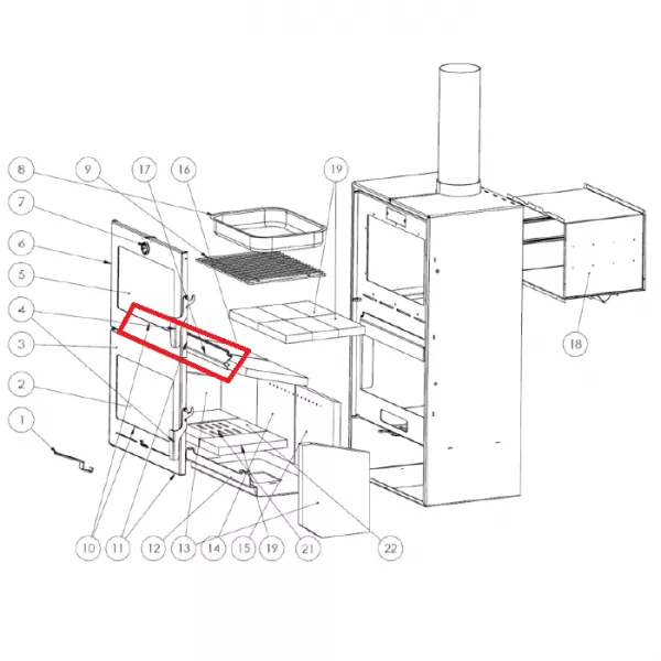 Renfort d�flecteur - LACUNZA r�f. 502830000006