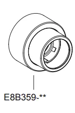 Rosace chrom&eacute;e - Jacob Delafon R&eacute;f. E8B359-CP