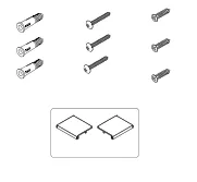 Sachet visserie paroi - Jacob Delafon R&eacute;f. R9A1274NF