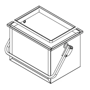 Seau � cendre - Heta Scan-Line r�f.4018-0030