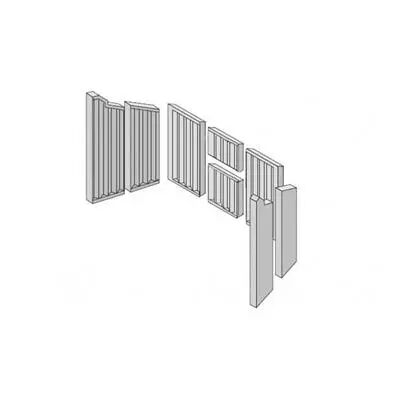 Set 8 pi�ces pour foyer Rad 350K Eco+