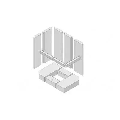 Set de 12 pi�ces d�tach�es droite pour foyer Rad.550/57H - HARK R�f. ETRAD0605021