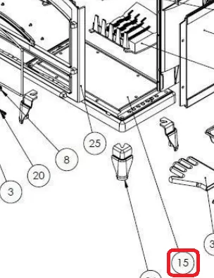 SOCLE 3275 PEINT NOIR - GODIN R&eacute;f. 12215327500