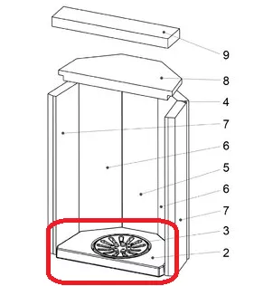 Sole (sans la grille ronde) - SAEY R�f. 064B2000011